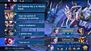 SELENA TOP 1 WORLD RANK PRANK!! | They Trust My Selena After Showing My Skills | MLBB