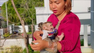 Don't Cry My Love!! Yaya starts crying when Mom just lifts her up from Mom's lap