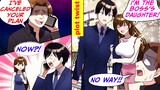 The Hot Daughter Of The Boss Protects Me After My Rude Senior Cancels My Plan (RomCom Manga Dub)