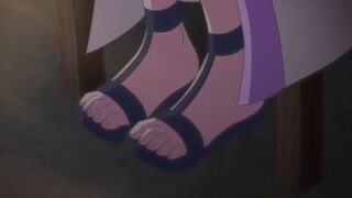 "My wife's feet are so cute, they can't reach the ground~"