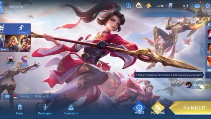 Mencoba Nge-push Rank Pakai Erin Di Mode Rank Honor Of King