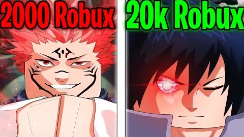 Roblox $20,000 vs $2,000 Robux (ANIME EDITION)