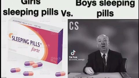 Girls Vs. Boys sleeping pills