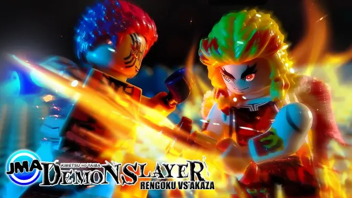 LEGO Rengoku vs Akaza - Demon Slayer - Brickfilm Stop Motion JM ANIMATION