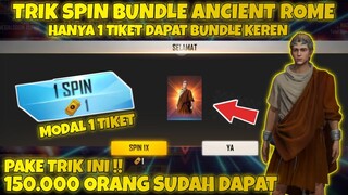 TRIK SPIN BUNDLE ANCIENT ROME GOLD ROYALE TERBARU - GARENA FREE FIRE