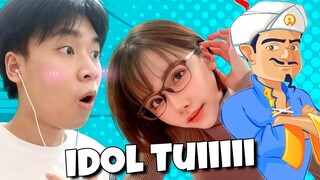 IDOL CỦA TÔI ĐÃ BỊ ÔNG TA PHÁT HIỆN!!! | Thần đèn Akinator