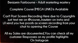 Benjamin Fairbourne Course Adult marketing mastery download