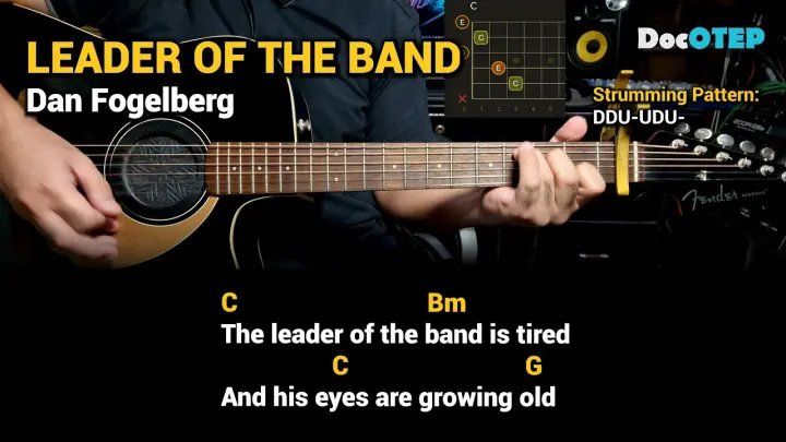 Leader of the Band - Dan Fogelberg (Guitar Chords Tutorial with Lyrics)