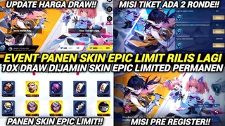 EVENT PANEN SKIN EPIC !! RESALE EVENT ASPIRANT DIJAMIN SKIN EPIC 10X DRAW MLBB 2023 TERBARU