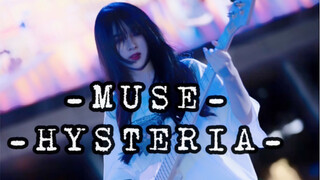 【豹纹短裙少女速弹失真贝斯?】Muse乐队/Hysteria/Cover/速弹失真Bass Riff/