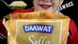 ASMR RAW RICE EATING || RAW BASMATI RICE || MAKAN BERAS BASMATI LANGSUNG DI KARUNG || ASMR INDONESIA