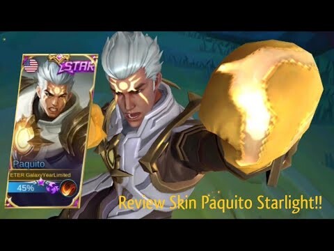 Review Skin Paquito Starlight "Fulgent Punch", Sekarang Sudah Tidak Botak Lagi 🤣 - Mobile Legends