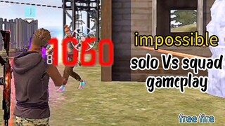 impossible 😭 solo Vs squad gameplay with b2vai99 // free fire funny moments gameplay 😜 FF Free Fir