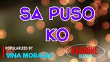 SA PUSO KO - VINA MORALES | Karaoke Version |🎼📀▶️