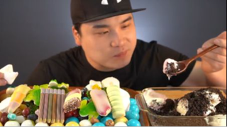 mukbang ăn Thạch vũ trụ,Kẹo Marshmallow,Kem cực ngon #amthuc #monngon