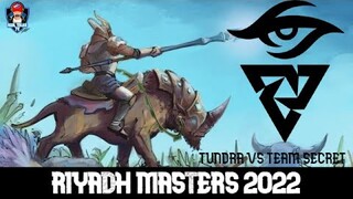 TEAM SECRET vs TUNDRA - NO ICEICEICE!! - RIYADH MASTERS 2022 Dota 2 Highlights