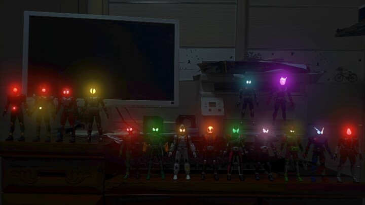 When you turn off the lights, your figurines suddenly come alive.