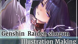 [ Genshin Impact ] General Raidenｲﾗｽﾄﾒｲｷﾝグ[Illustration Making/CLIP STADIO]