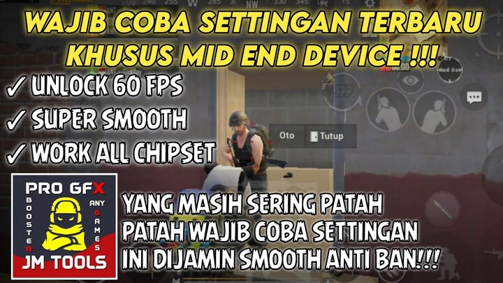 TERBARU❗CARA SETTING GFX CUSTOM JM TOOLS 1.2.0 KHUSUS MID END DEVICE‼️ - PUBG MOBILE