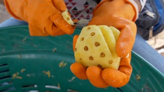 Mini Pineapples Cutting | Thai Street Food
