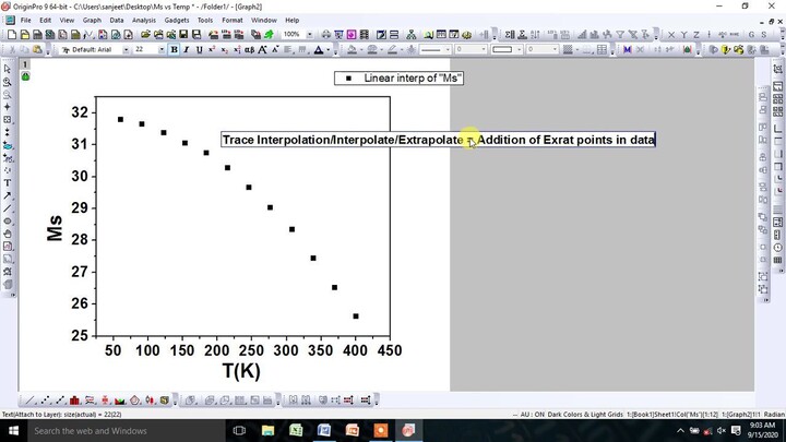 How to do Trace Interpolation, Interpolate_Extrapolate (Extra Addition of Points) using Origin Soft