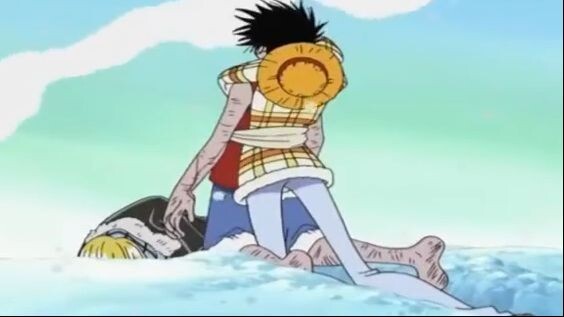 Moment saat Luffy menolong nami yang sakit __ One Piece