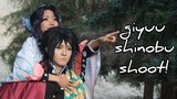 [UchihaHotline] Giyuu & Shinobu Photoshoot Vlog! (Demon Slayer Cosplay)