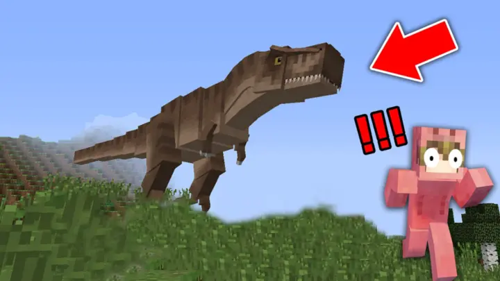 MINECRAFT- Back to the Jurassic world, how to survive!