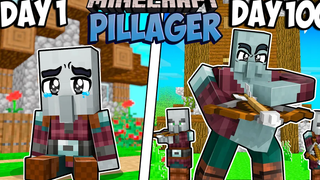 ฉันรอดมาได้ 100 วันในฐานะ PILLAGER ใน Minecraft