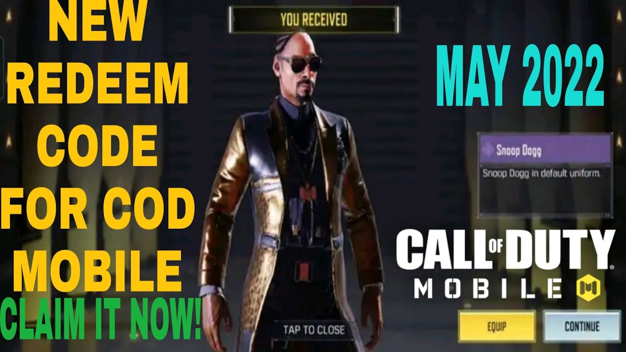 COD: Mobile redeem codes (May 2022)