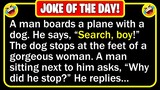 🤣 BEST JOKE OF THE DAY! - A passenger settles into his seat, next to... | Funny Daily Jokes