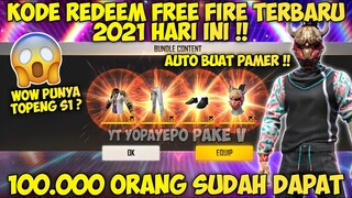 KODE REDEEM FREE FIRE HARI INI 7 NOVEMBER TERBARU 2021 | DAPAT TOPENG EPAS S1 ? - GARENA FREE FIRE