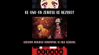 NEZUKO DAN ZENITSU BERDUA SALING MENJAGA?!!