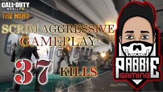 SCRIM AGGRESSIVE GAMEPLAY | 37 KILLS | NINJA CLASS | NRX 420 | CODM | COD Mobile Garena