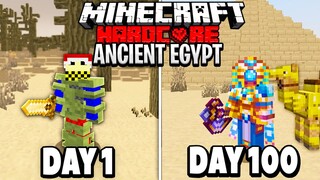 100 Days - Minecraft Ancient Egypt... [FULL MOVIE]
