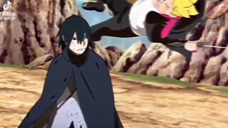 moment ketika boruto kesurupan dan hampir nyolok mata sasuke