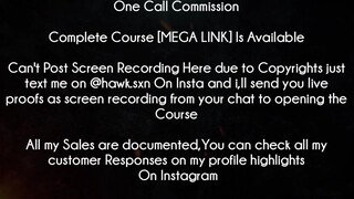 One Call Commission Course download