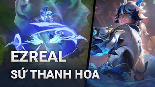Hiệu Ứng Skin Ezreal Sứ Thanh Hoa | Liên Minh Huyền Thoại | Yugi Gaming