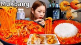 🔥쭈꾸미해물짬뽕+꿔바로우🥟직접 만든 해장원픽 해물짬뽕엔 탕수육보단 꿔바로우😍 SPICY NOODLE MUKBANG ASMR EATINGSHOW REALSOUND 요리 먹방