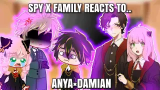 Spy x family reacts to Anya x Damian||AnyaxDamian||Spyxfamily ðŸ’•