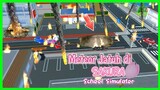 Meteor jatuh di Sakura School Simulator