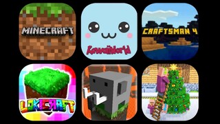 Minecraft VS Lokicraft VS KawaiiWorld VS Craftsman VS Craftsman 4 VS Craft Rain Fun Castle