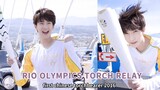 Yang Yang as China's first torch bearer for Rio Olympic games on Greece, April 2016✨️💙