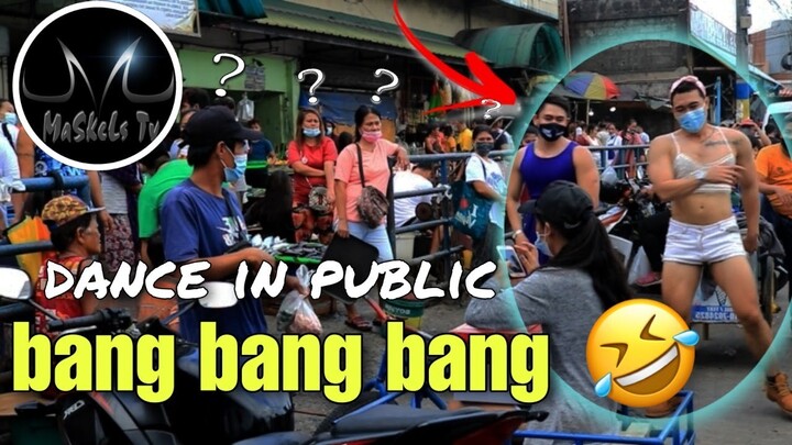BANG BANG BANG | TIKTOK,DANCE IN PUBLIC | nakapang baklang outfit | nabulabog ang palengke.