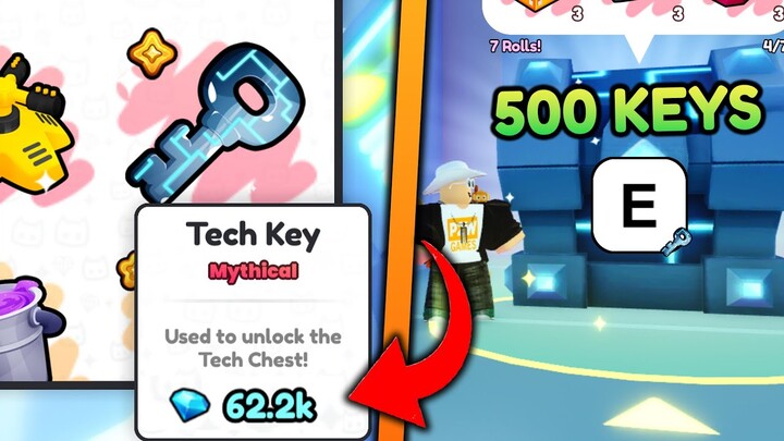Tech Keys Have Dropped in Value! So I Opened 500 (Pet Simulator 99)