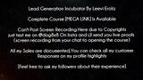 Lead Generation Incubator By Leevi Erola Course download