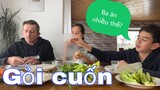 Ăn gỏi cuốn, Andi vét sạch đĩa | Ẩm thực Việt Nam | gia đình Việt Đức | Cuộc sống ở Đức