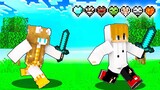 Custom Hearts Speedrunner VS Hunter in Minecraft (Tagalog)