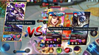 FANNY vs Philippines No. 4 Balmond and Pampanga No. 6 Freya | RANKED GAMEPLAY | MLBB