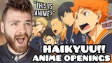 First Time Reacting to "HAIKYUU!! Openings (1-7)" | Non Anime Fan!